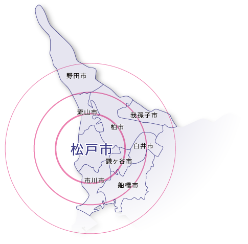 松戸市エリアマップ