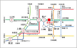 JR常磐線「上野」駅まで23分、千代田線直通「大手町」駅まで32分で、都心へのアクセスもラクラク！