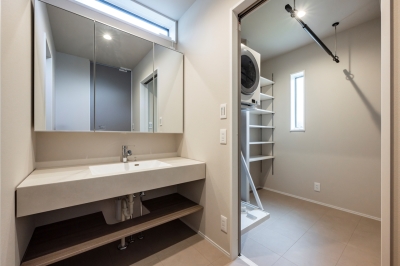 現地モデルハウス（6号棟）乾太くんのある暮らし