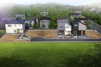 プライベート街区（全7区画）にモデルハウス続々完成！！