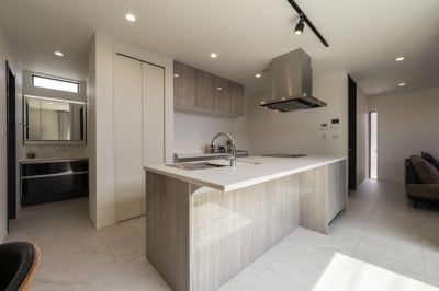 【1号棟】アイランドキッチン（タカラスタンダード「オフェリア」）