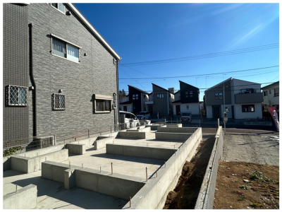 【1号棟】建築現地から眺める光景