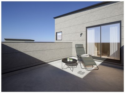 【1号棟】広々としたバルコニー