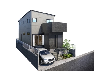 【1号棟外観】光セラ×SOLID