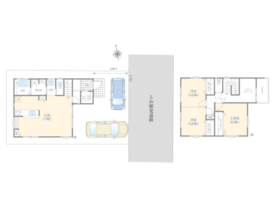 【3号棟間取り】「2階に、思いのままに使える自由な空間を。」
– ゆとりが生む、豊かなライフスタイルをおくれる間取り
