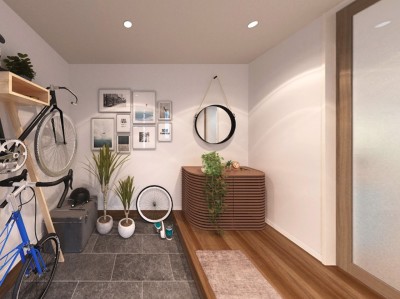 参考プラン内観（玄関）