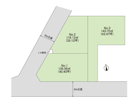 35坪超の広々３区画