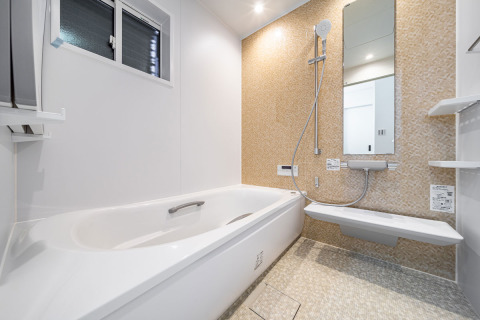 1日の疲れを癒すユニットバス施工例。