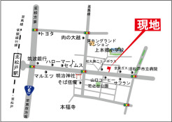 「北松戸」駅より徒歩9分の利便性のよい環境
