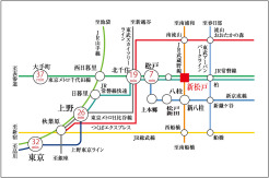 「東京」駅まで32分、「上野」駅まで26分で、都心へのアクセスもラクラク！！