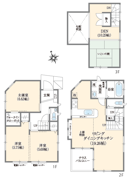 グルニエがある家／間取り図